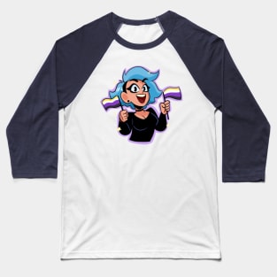 PeachFuzz Nonbinary Pride Baseball T-Shirt